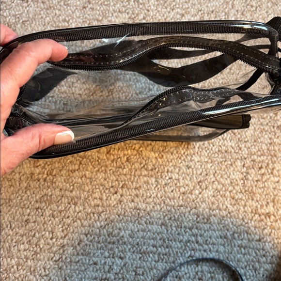 Clear Crossbody Bag with Black Trim - Picture 5 of 8